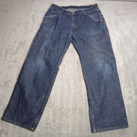 Vintage Polo Jeans Ralph Lauren Fits 32x28 Blue Carpenter C-5 Street Y2K Preppy - Picture 3 of 11